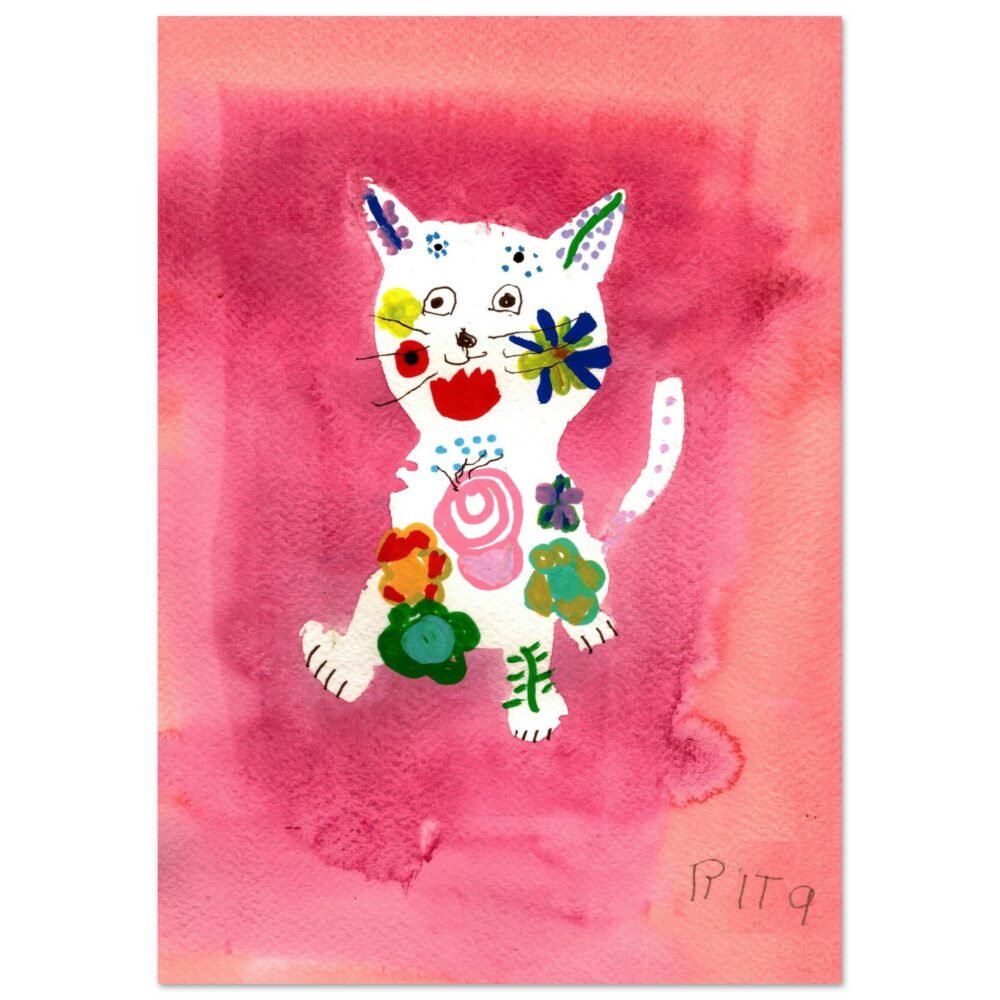 Rita Winkler's Painting: Flower Cat