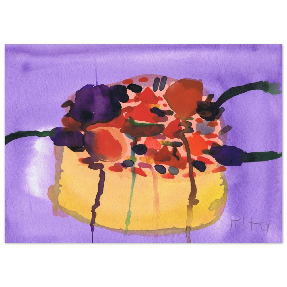 Rita Winkler's Painting: Cheesecake - Semi-Glossy Paper Poster