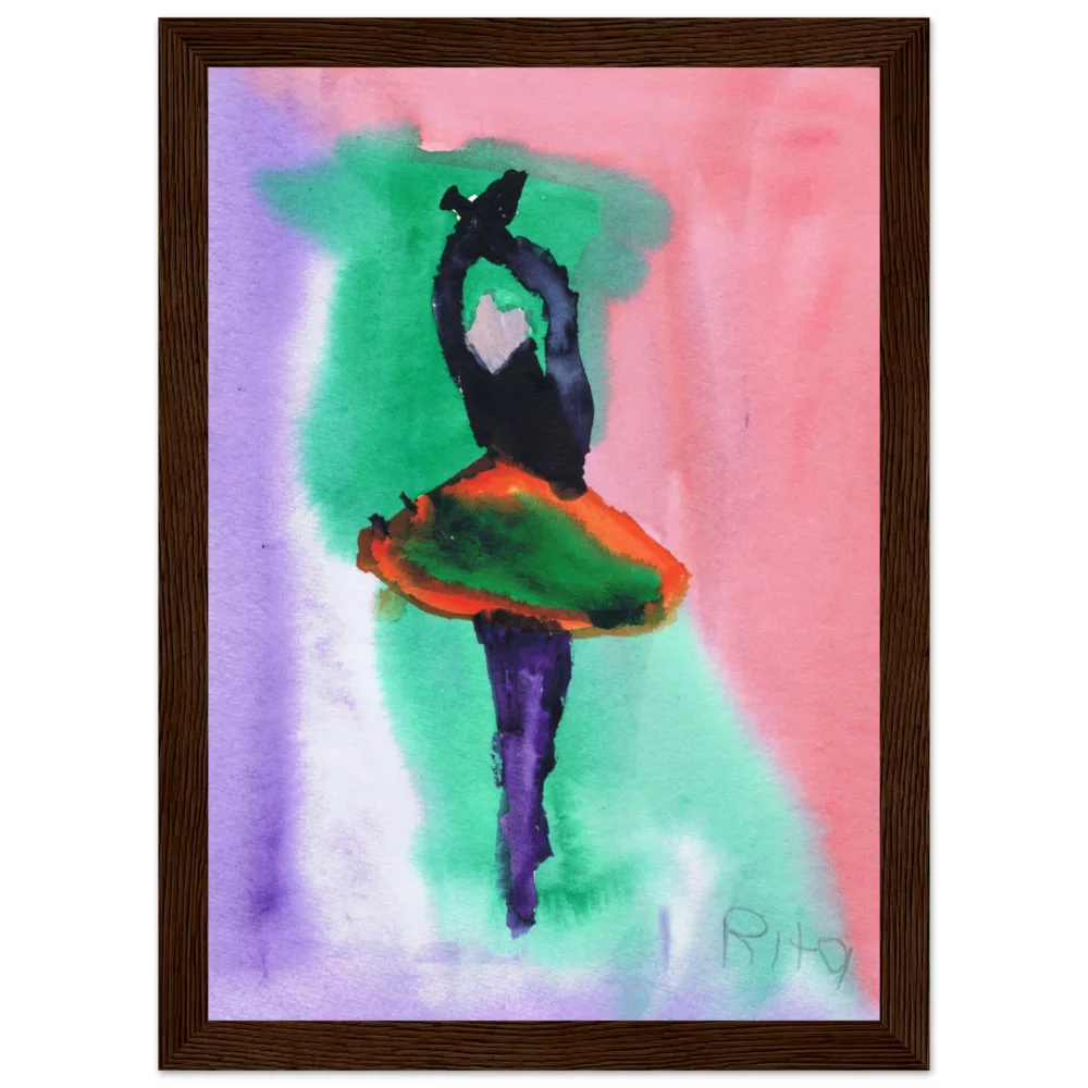 Rita Winkler's Painting: Ballerina Framed Print