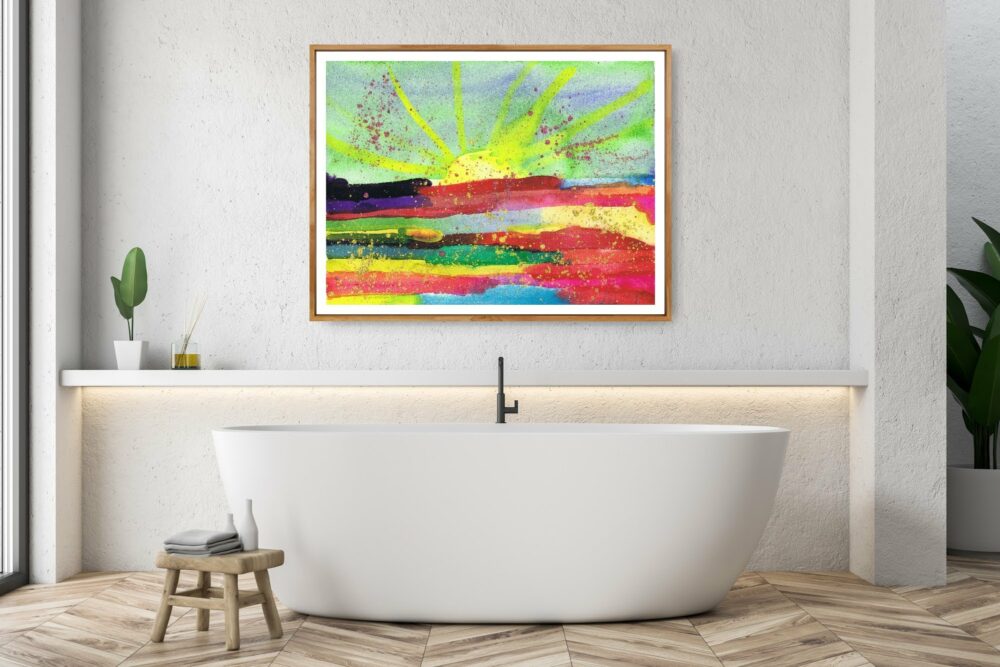 Rita Winkler's Painting: XSunset on the Water