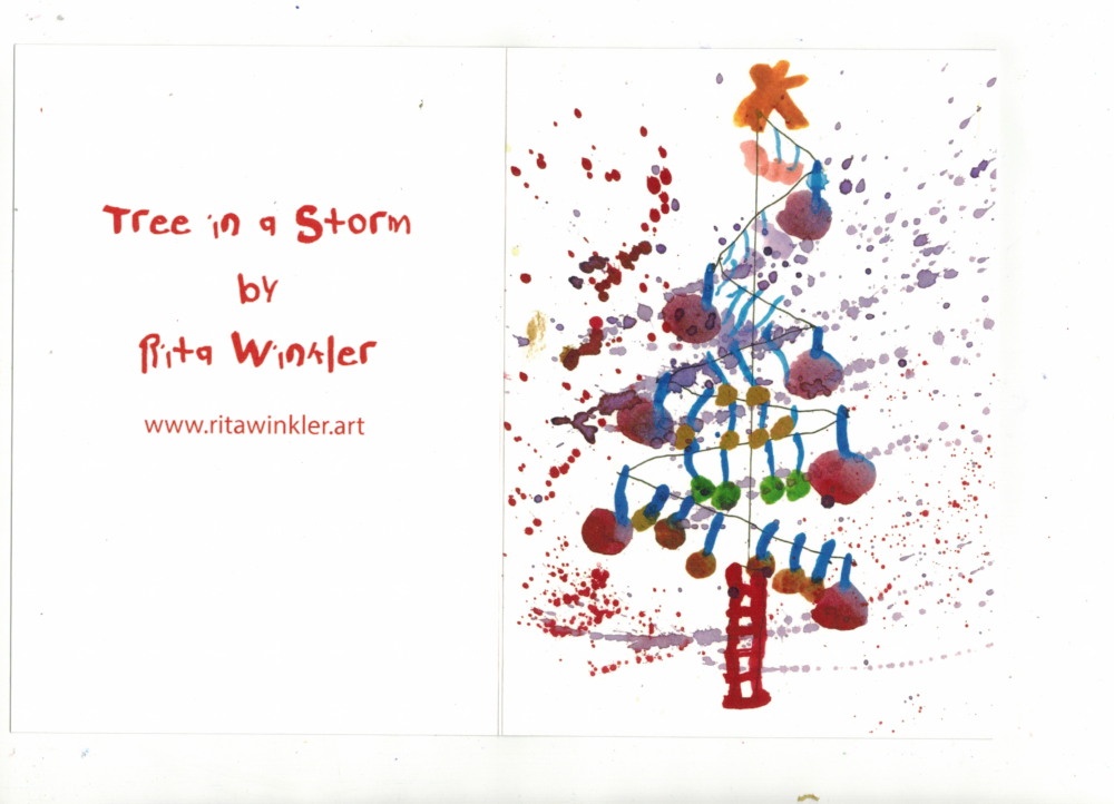 Rita Winkler's Painting: Christmas Card Outside