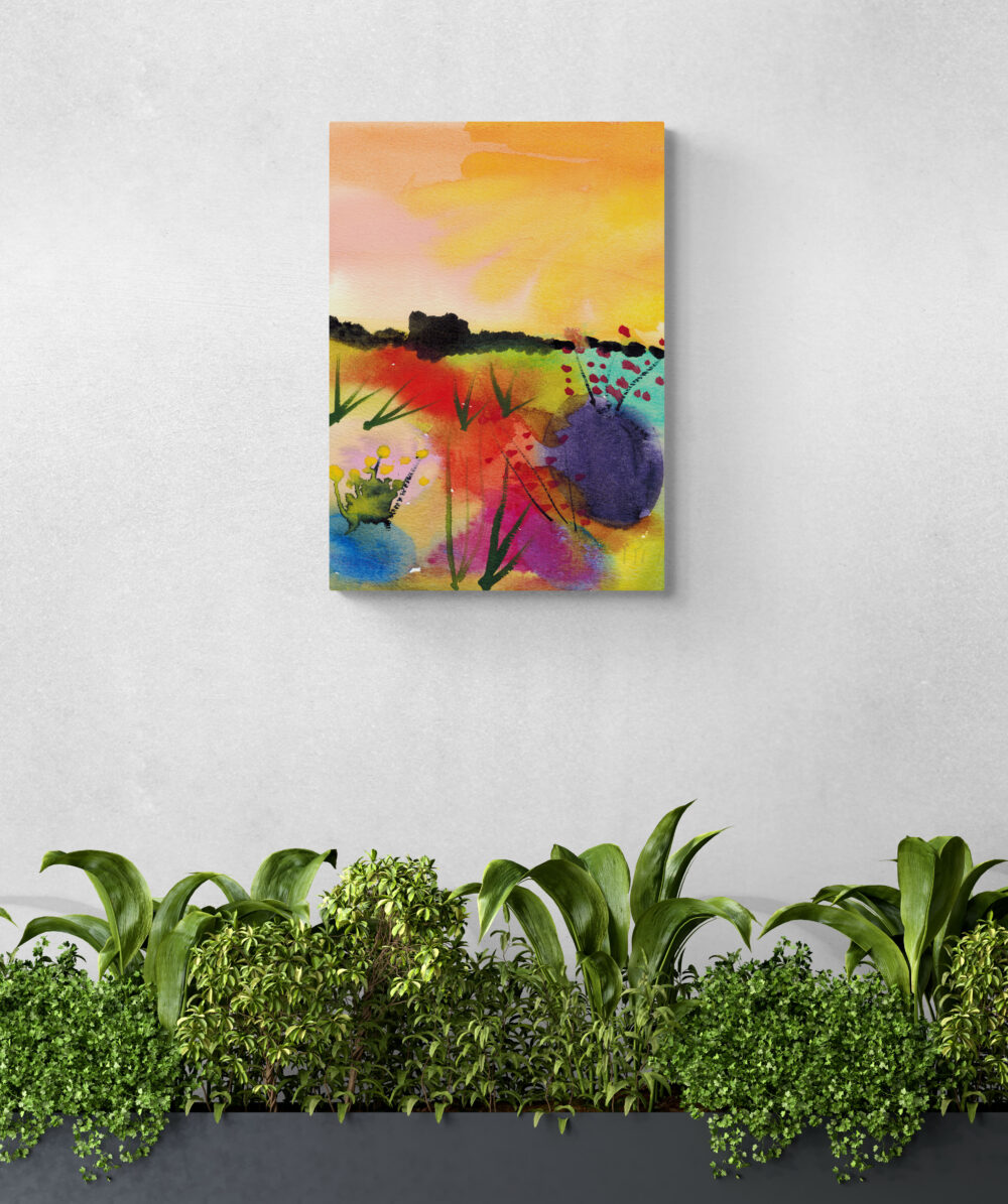 Rita Winkler's Painting: Spring Rocks - Semi-Glossy Paper Poster