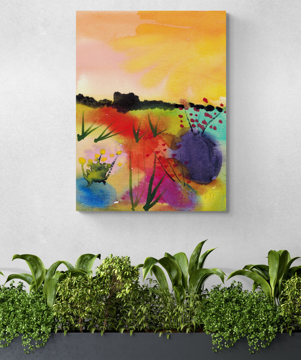 Rita Winkler's Painting: Spring Rocks - Semi-Glossy Paper Poster