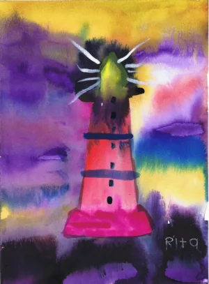 Rita Winkler Painting: Lighthouse