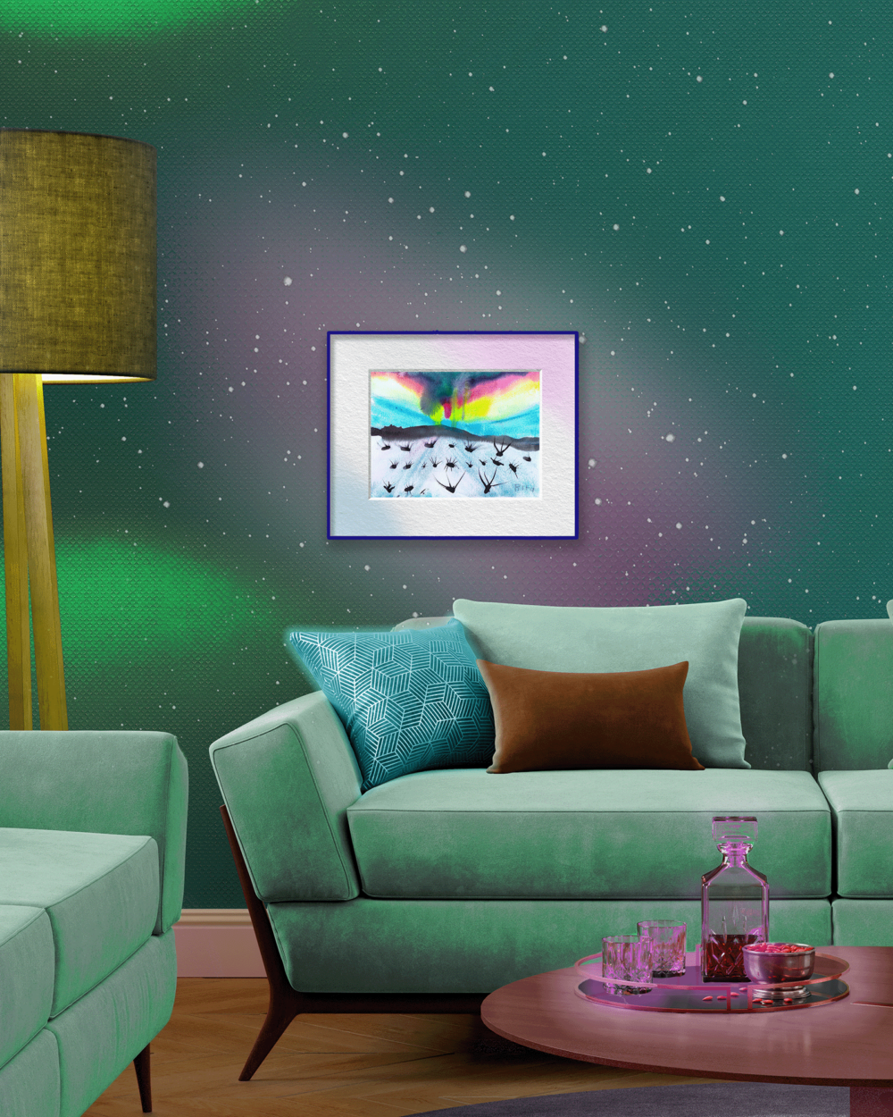 Rita Winkler's Painting:  Aurora Borealis