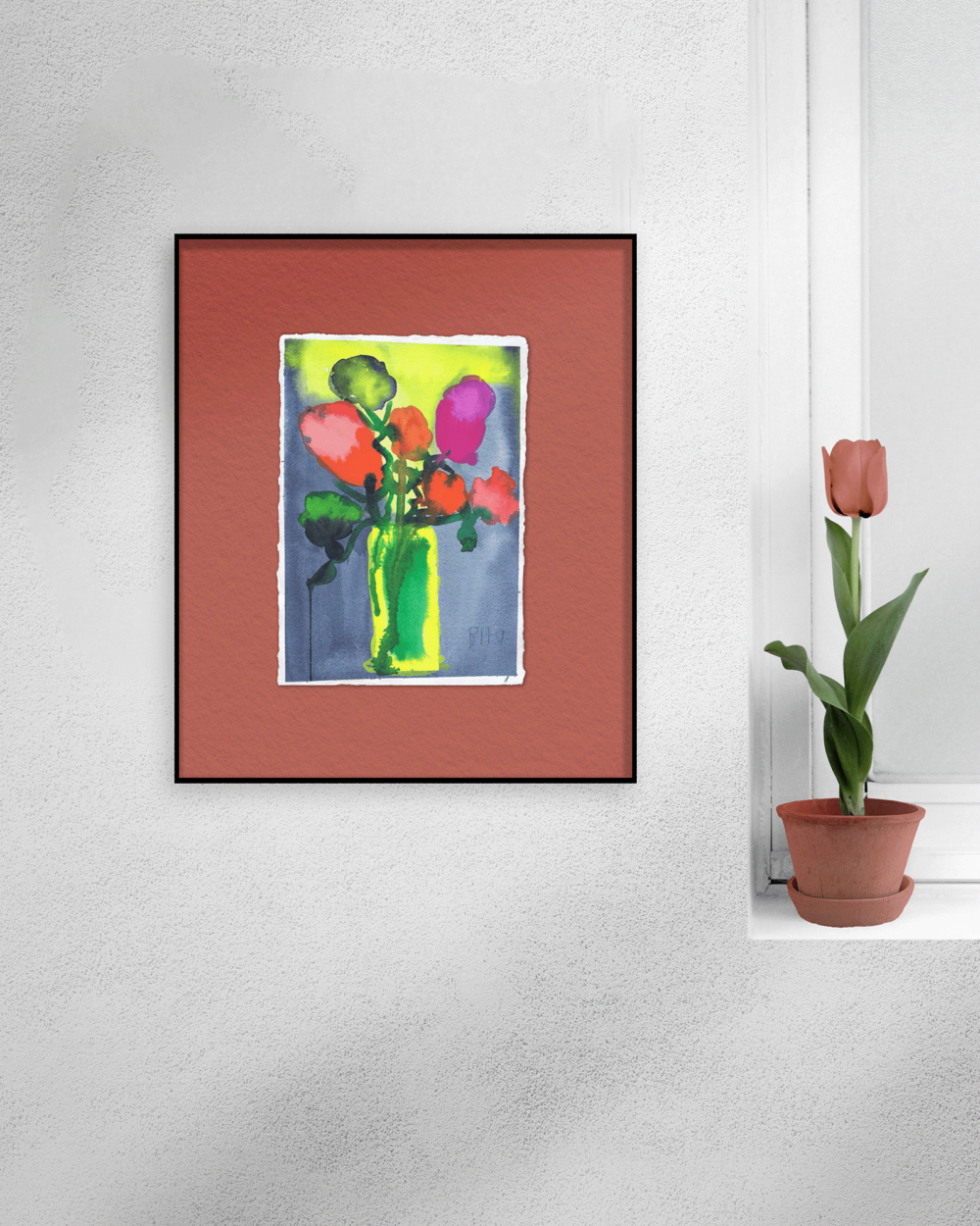 Rita Winkler's Painting: Vibrant Flowers