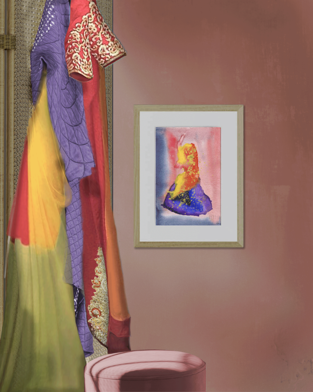 Rita Winkler's Painting: Dancer From India