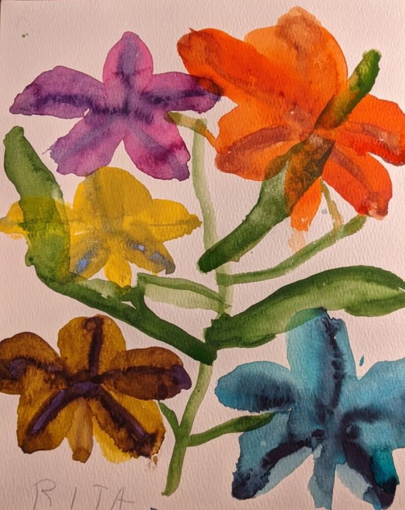 Rita Winkler's painting Orchids