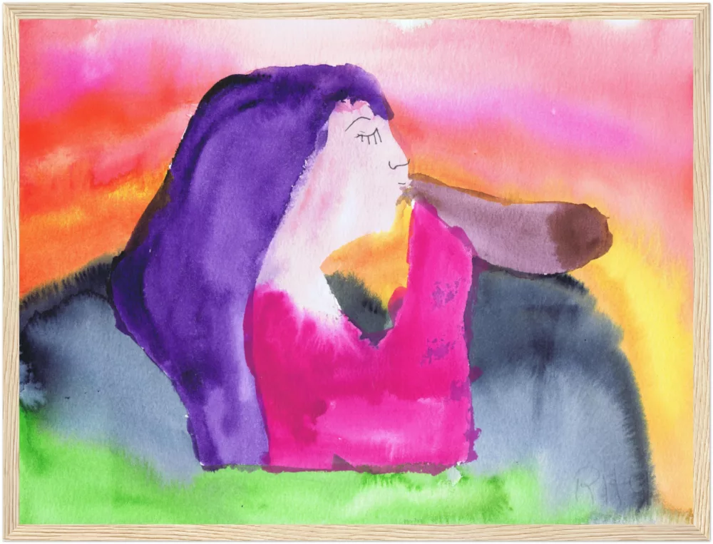 Rita Winkler's Painting: The Shofar