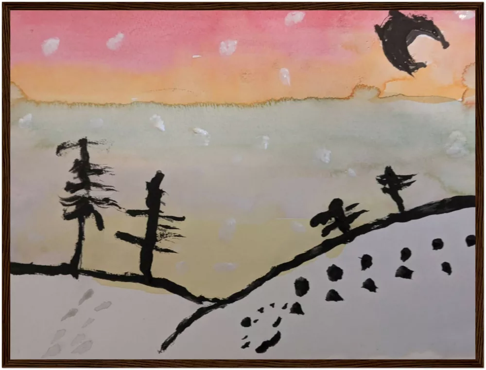 Rita Winkler's Painting: Winter Night