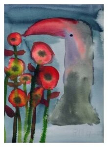 Toucan With Poppies