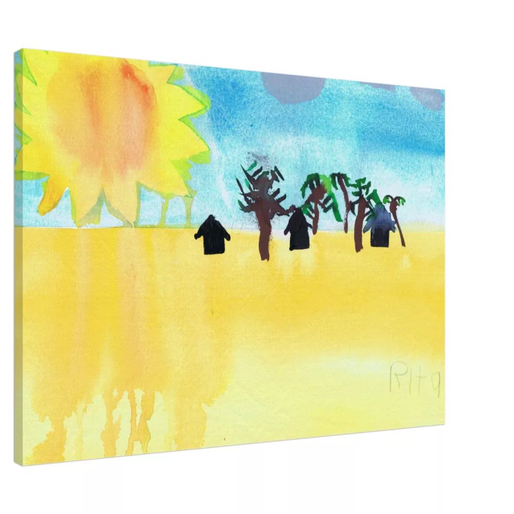 Rita Winkler's Painting: Hot Island – Rita’s Interpretation of Fire Island on Canvas