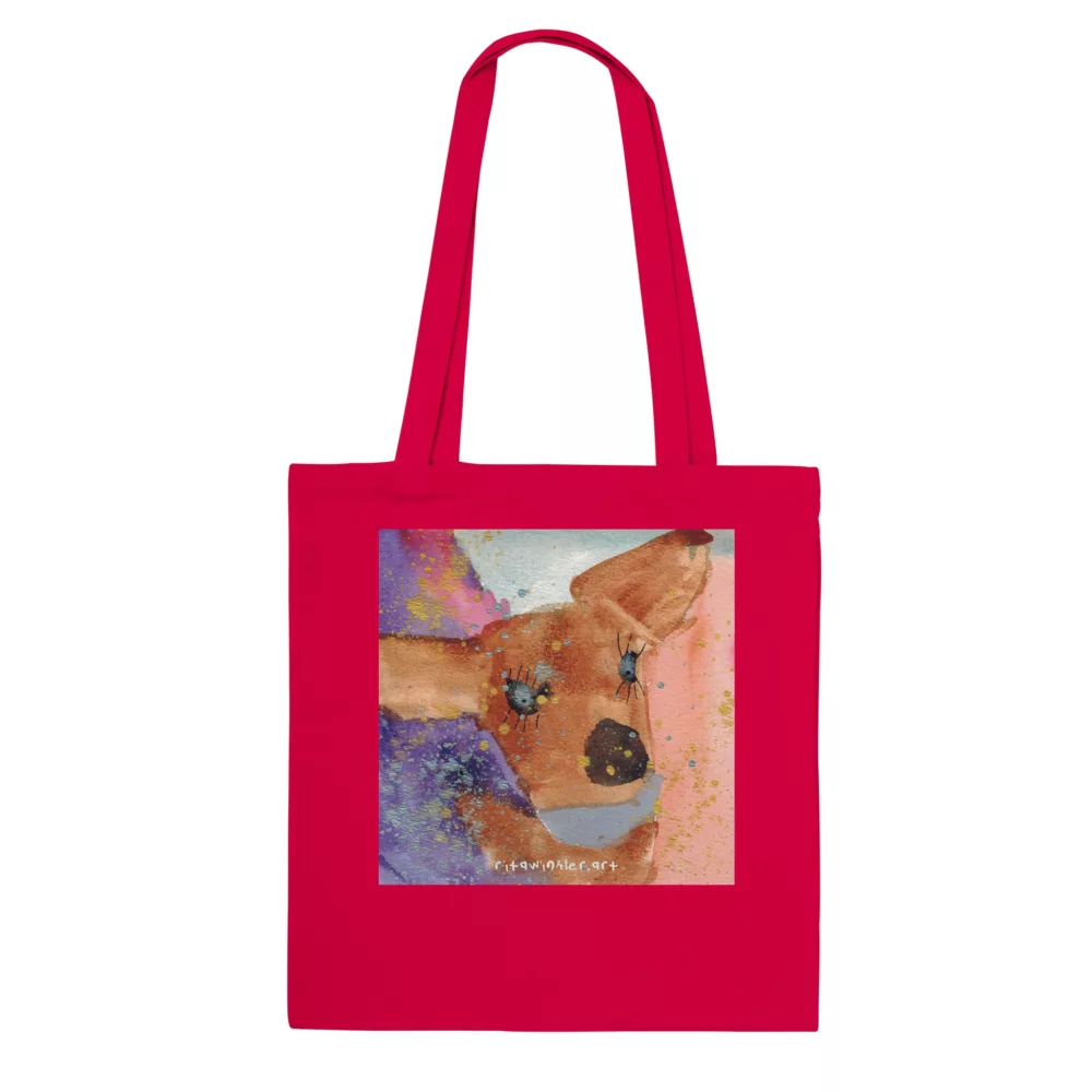 Deer (Carrot the Deer) Classic Red Tote Bag